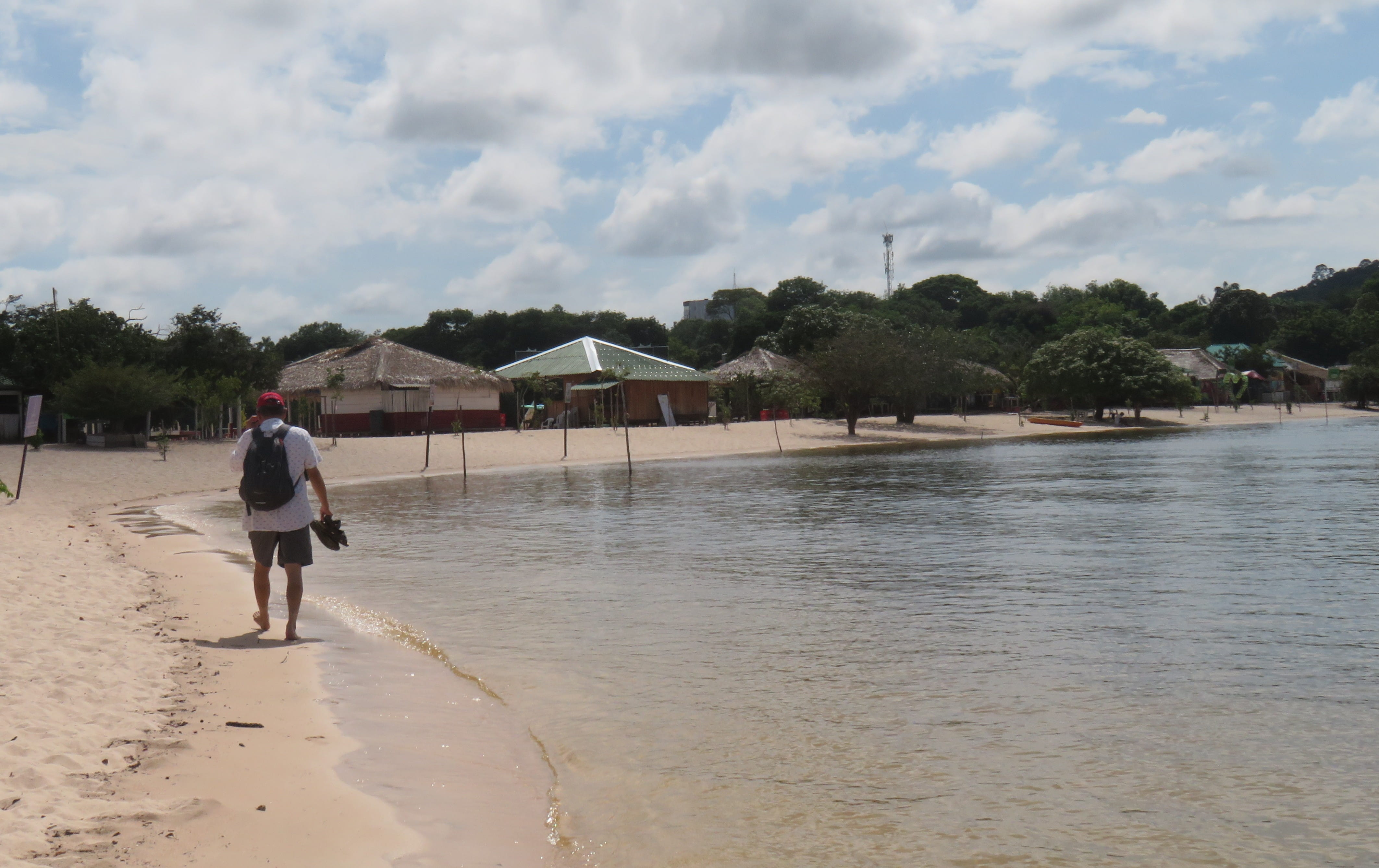 Walking on the beach