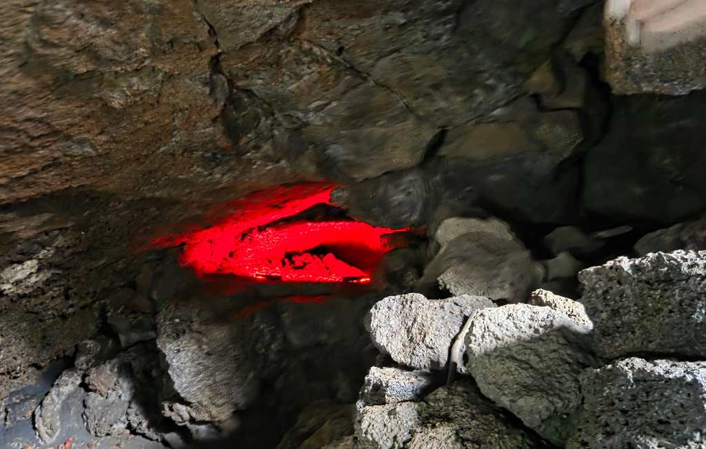 "Lava Effect" created using red lights