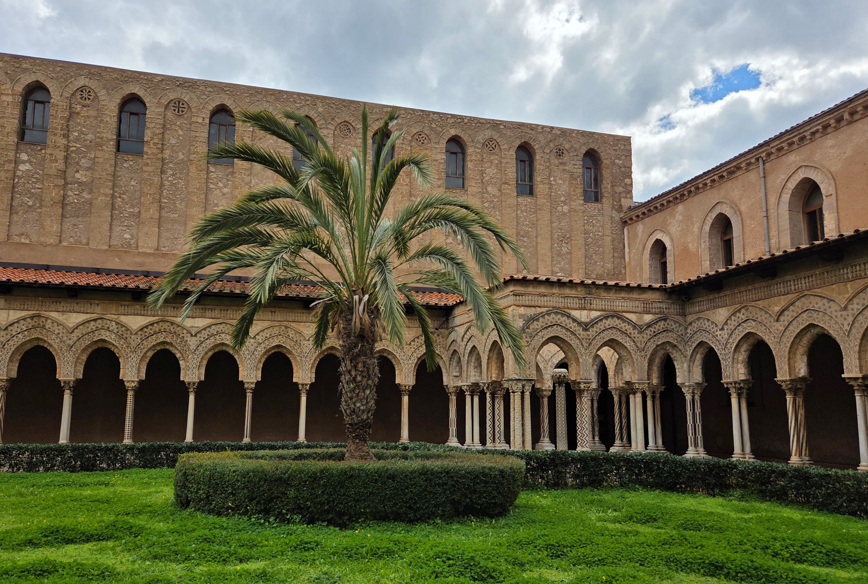 Cloister with intricate columns