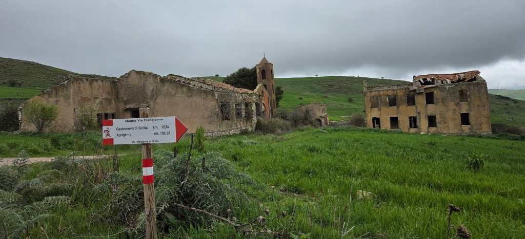 Church ruin on a hilltop