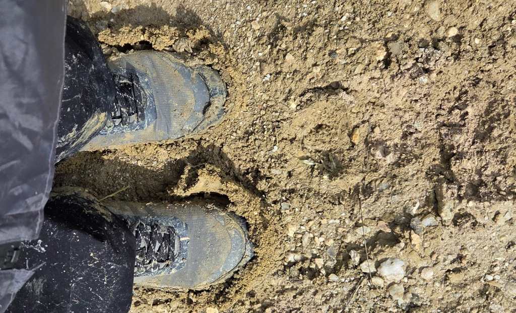 Very muddy boots