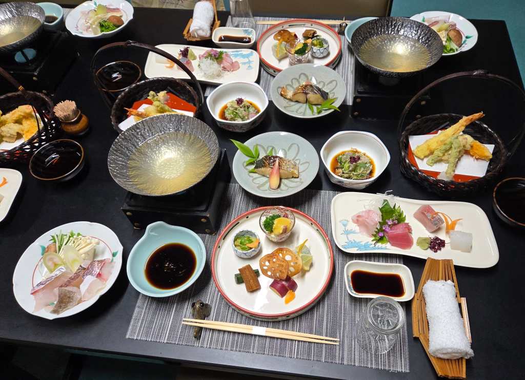 Elaborate Japanese dinner