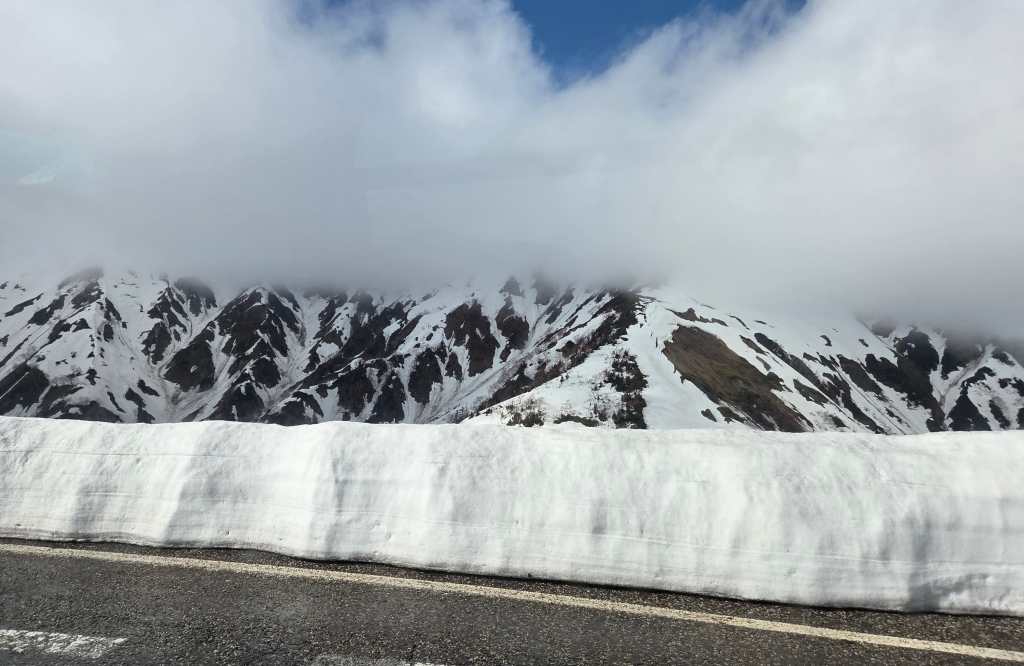 Brilliant snow wall