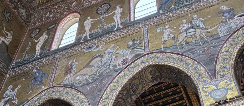 Old Testament 5: God ordering Abraham to make sacrifice; Abraham sacrificing Isaac; Rebecca watering camels