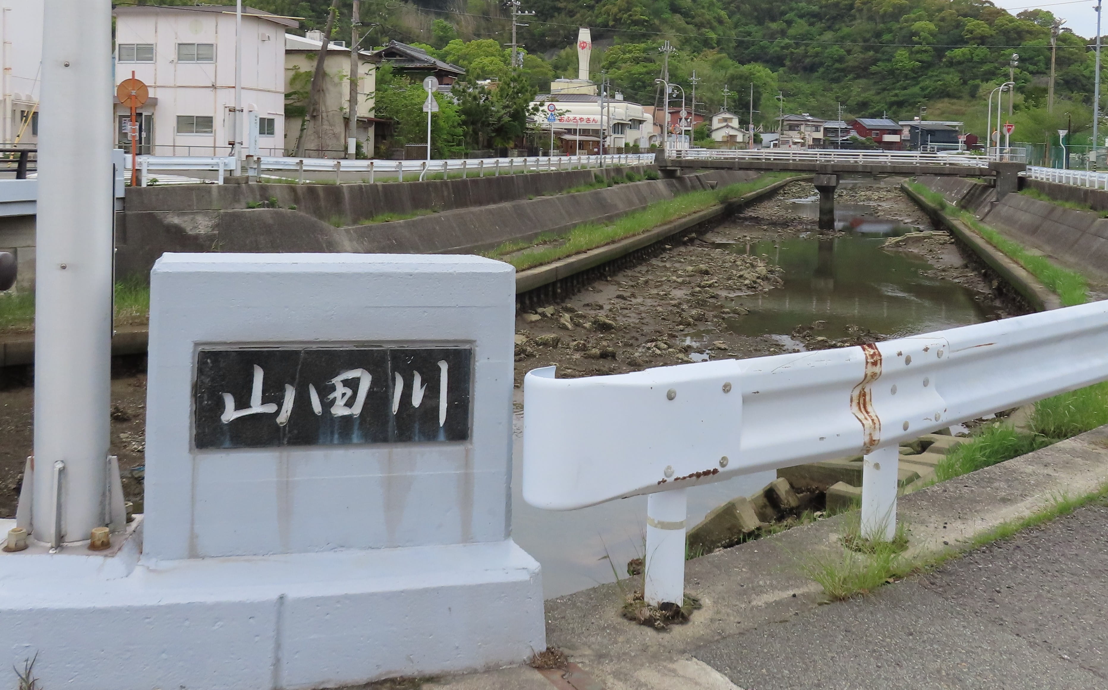 Walking along a river on the Kii-ji Route