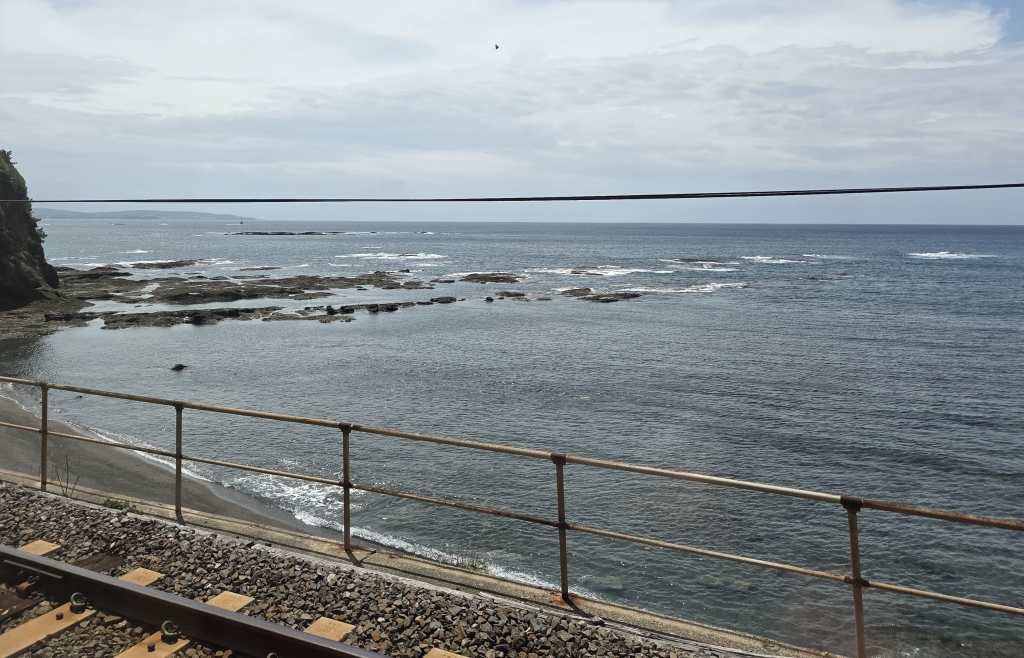 Beautiful Ocean View from Train