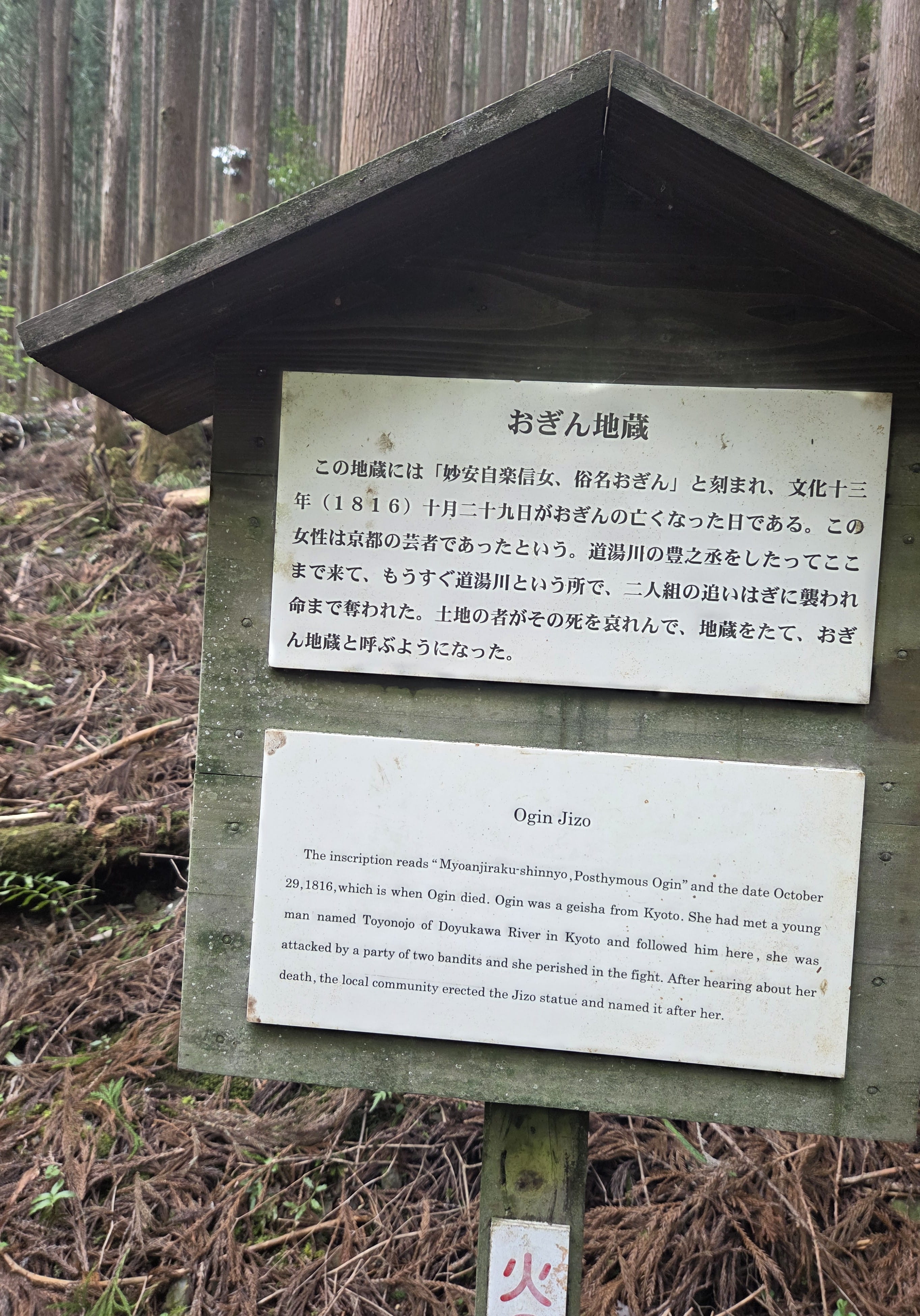 Ogin Gizo Sign