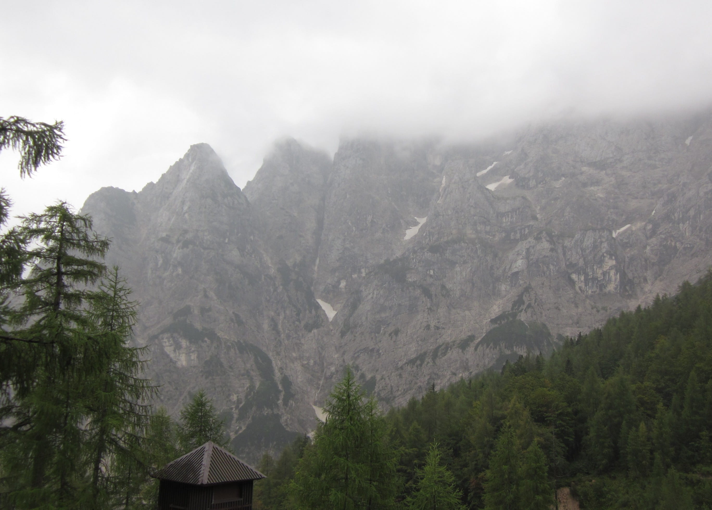Julian Alps in the fog