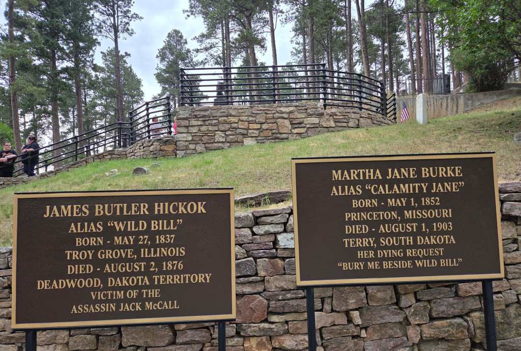 Graves of Wild Bill Hickok and Calamity Jane