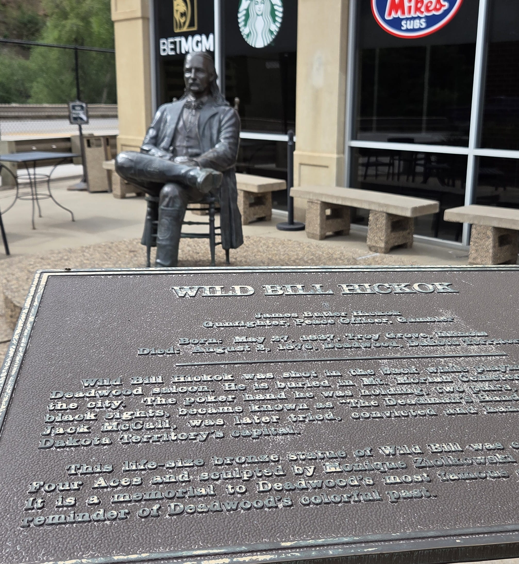 Wild Bill Hickok Statue