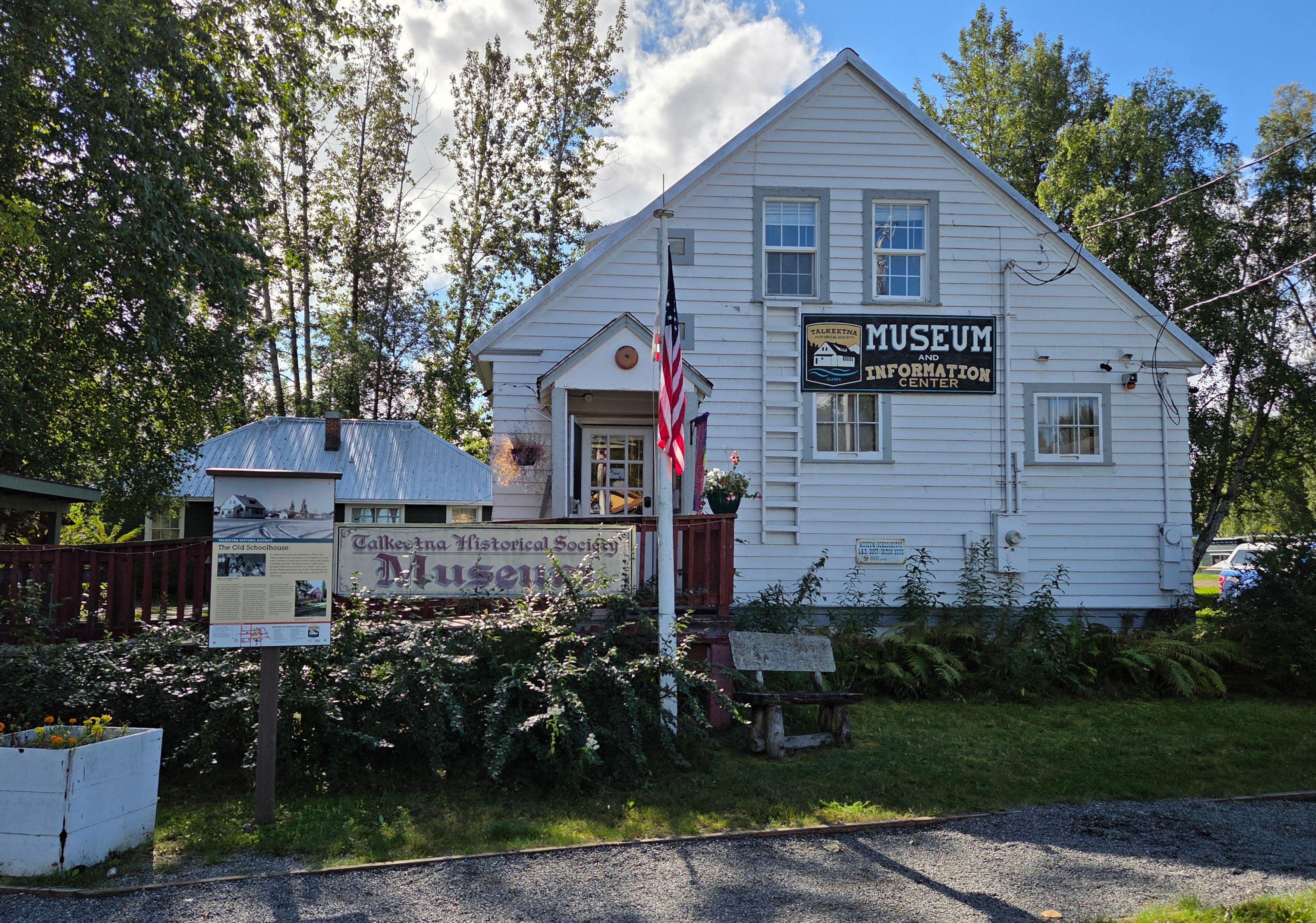 The museum was an old schoolhouse.