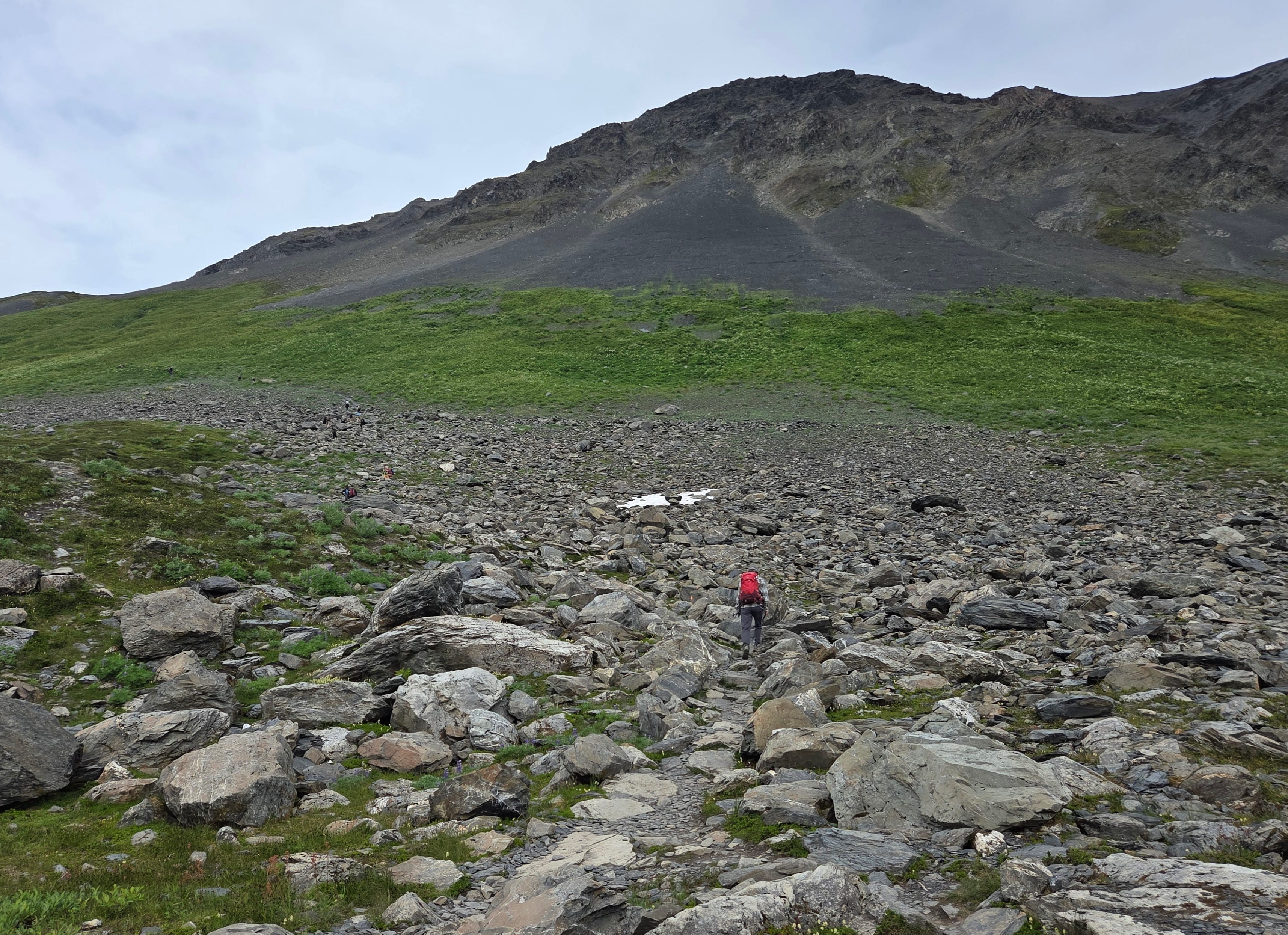 Climbing on Scree
