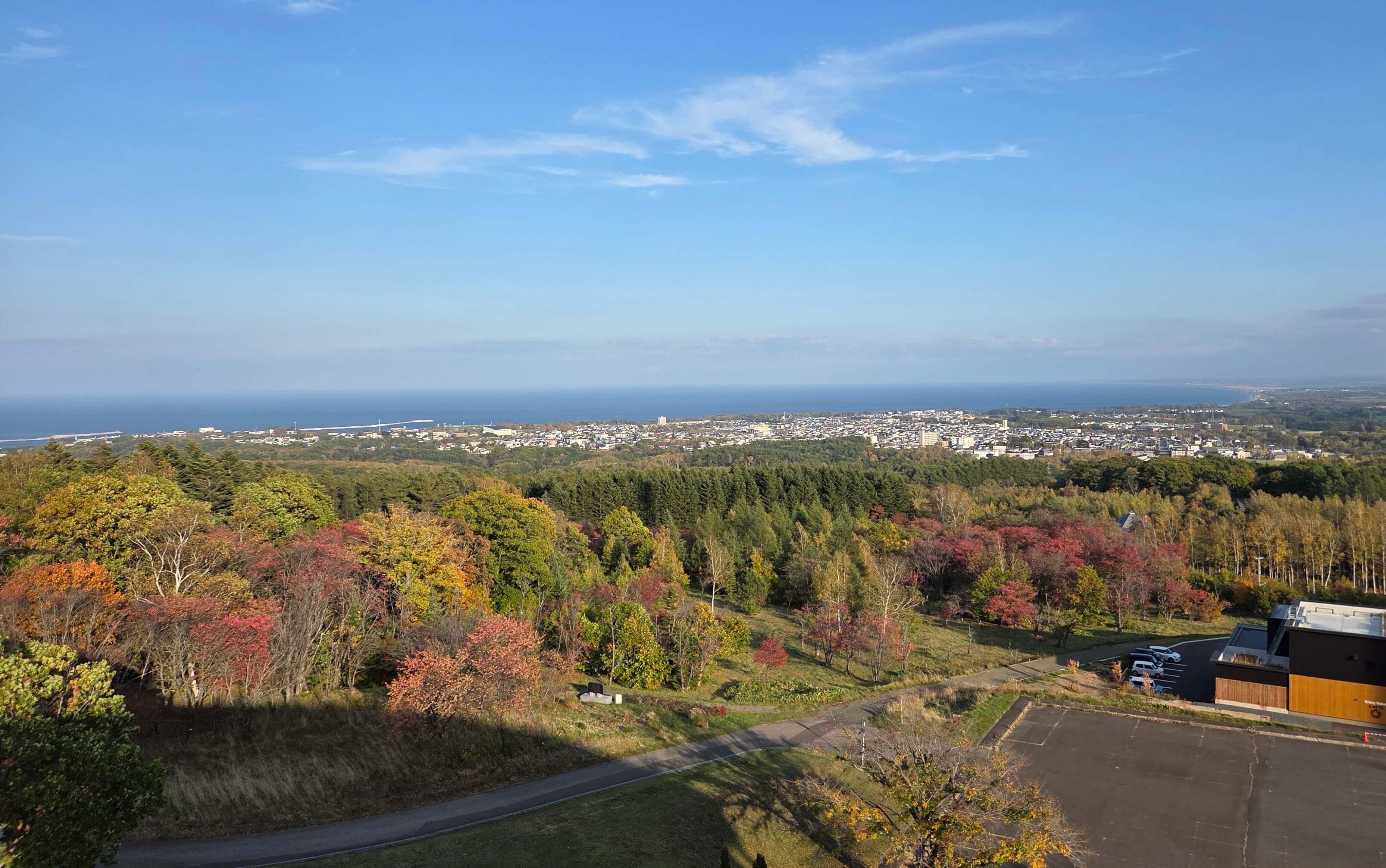 Panoramic view from roof top