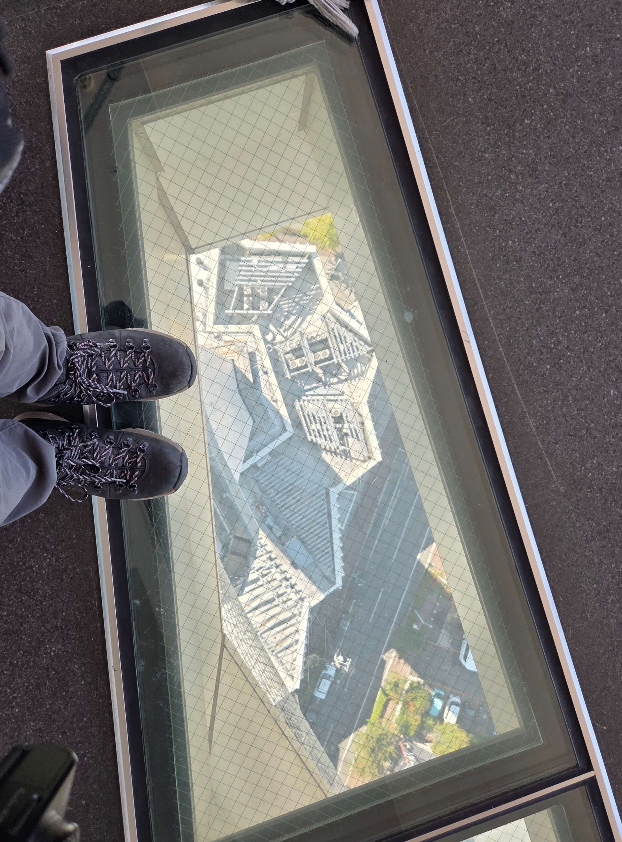 Glass Window for Looking Down