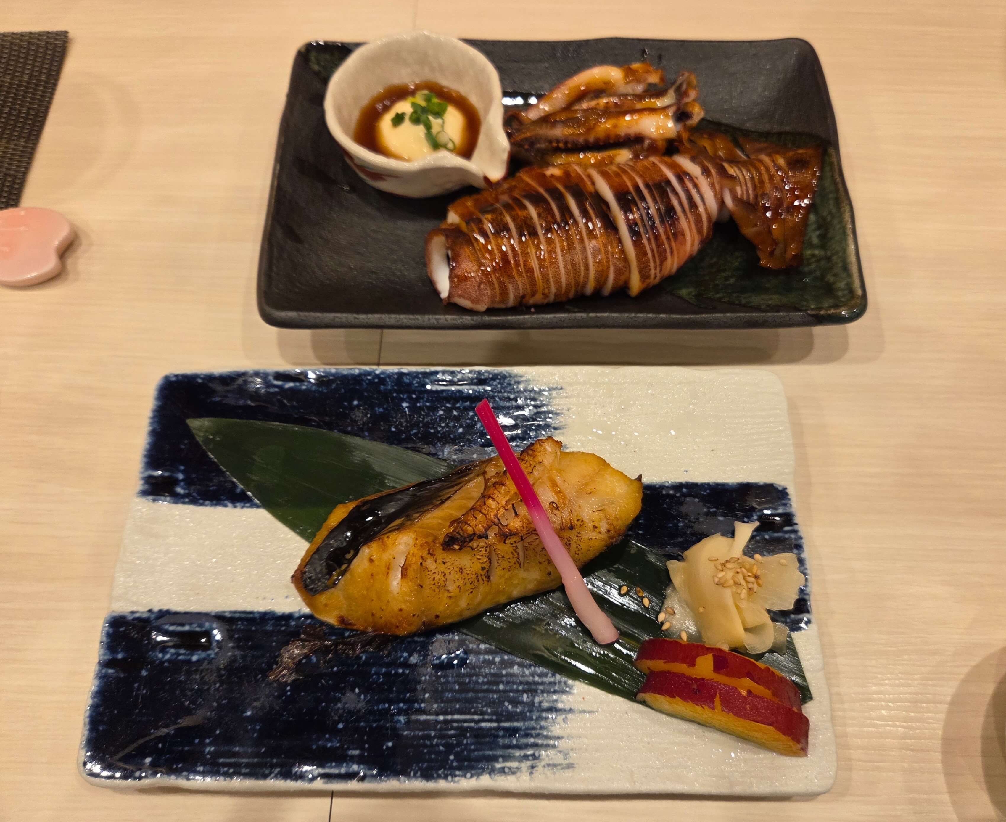Grilled seafood