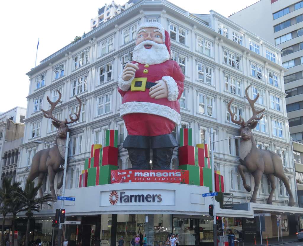 Farmers Santa and Reindeer