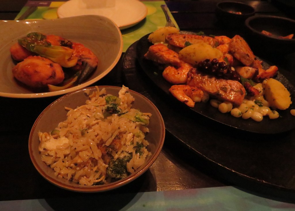 Grilled seafood and crab legs